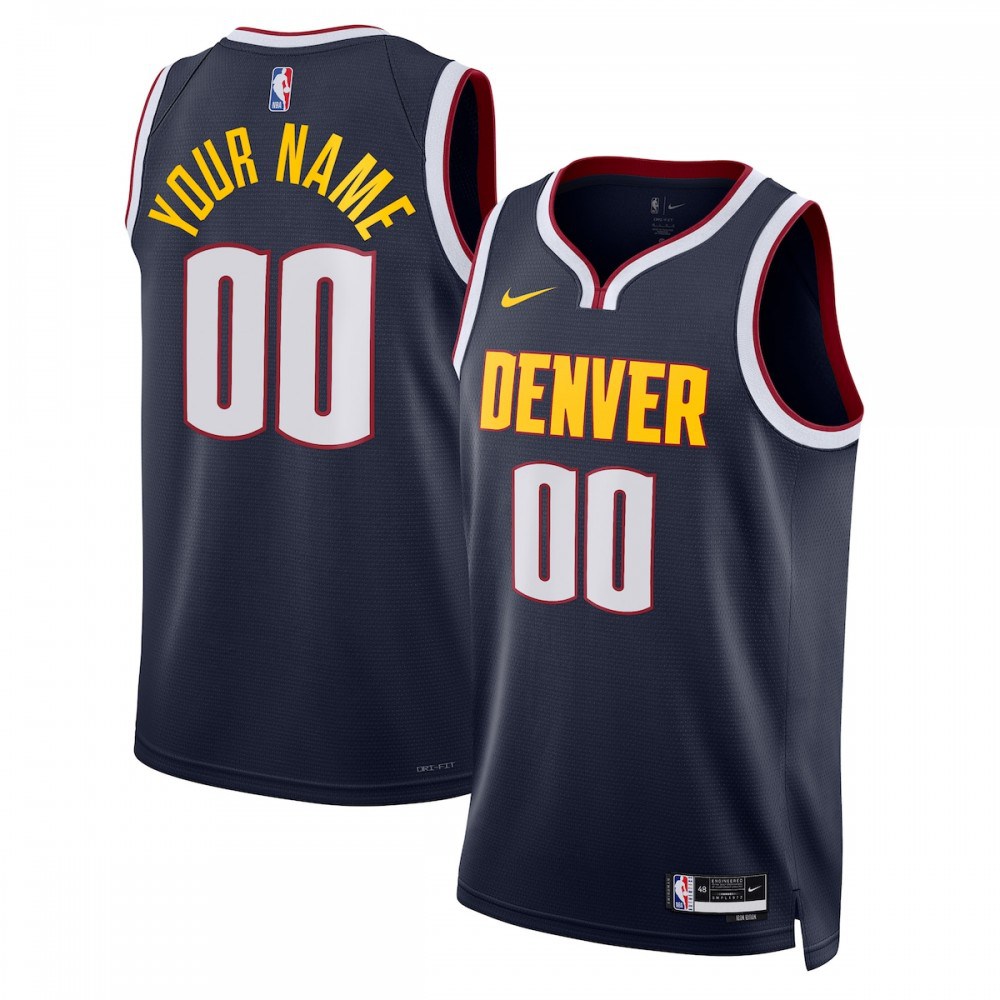 Denver Nuggets Unisex 2022/23 Swingman Custom Jersey Navy - Icon Edition-Pro Kit Vault | Brand New 26/27 Sports Jerseys